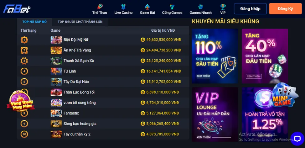Sòng bạc trực tuyến đẳng cấp bia66 VIP